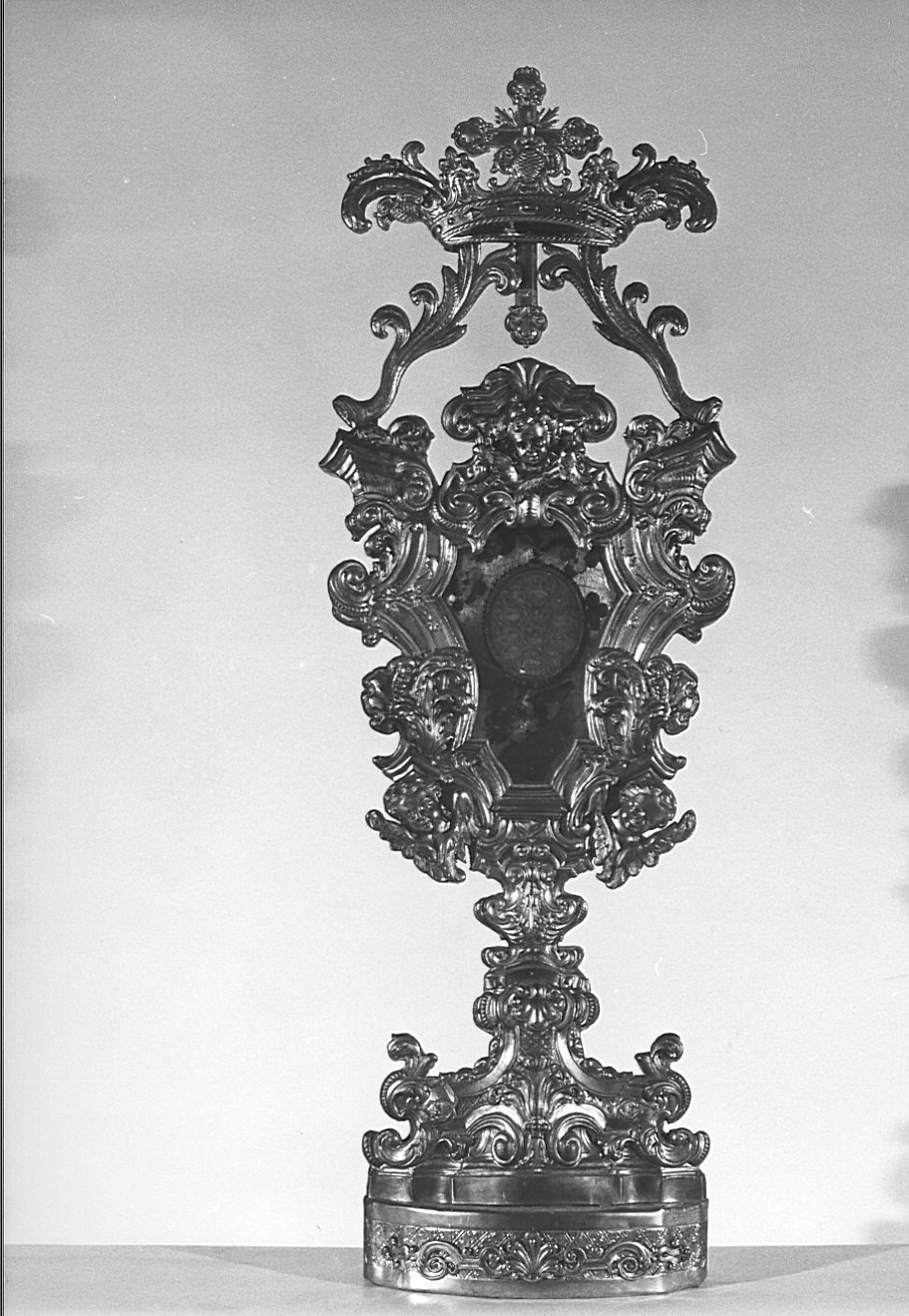 reliquiario - a ostensorio, serie - bottega lombarda (fine/inizio secc. XVIII/ XIX)