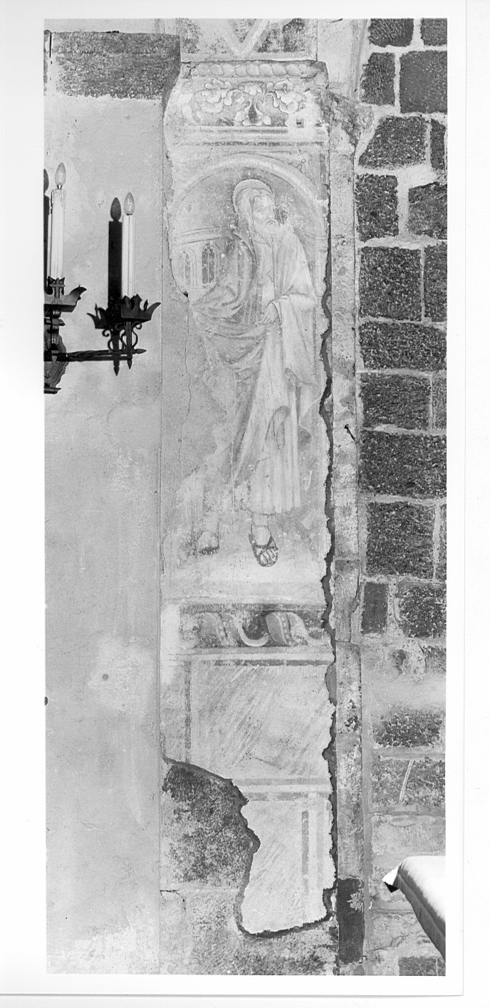 Santo (dipinto murale, elemento d'insieme) - ambito lombardo (seconda metà sec. XV)