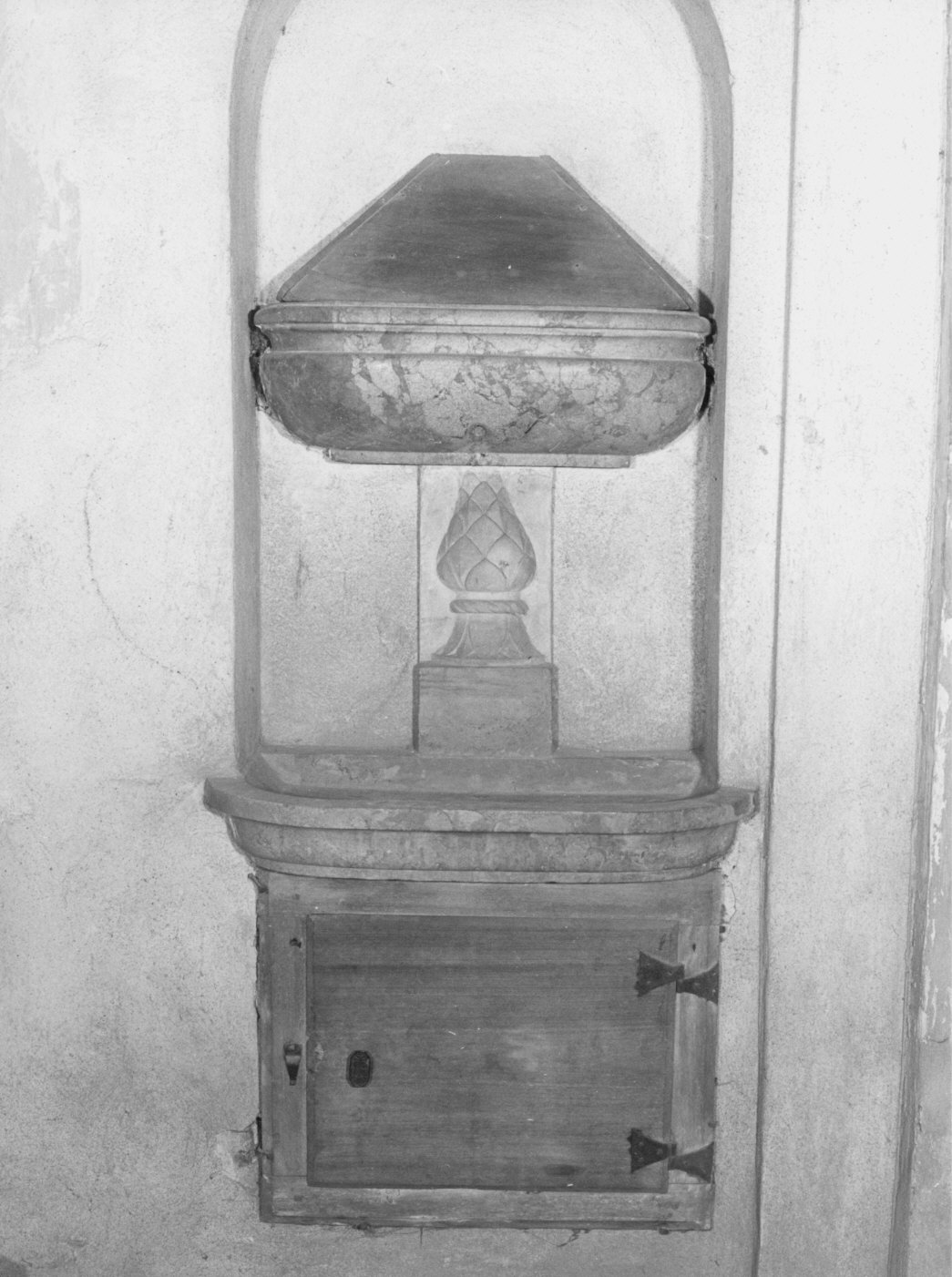 lavabo da sacrestia - bottega lombarda (sec. XIX)