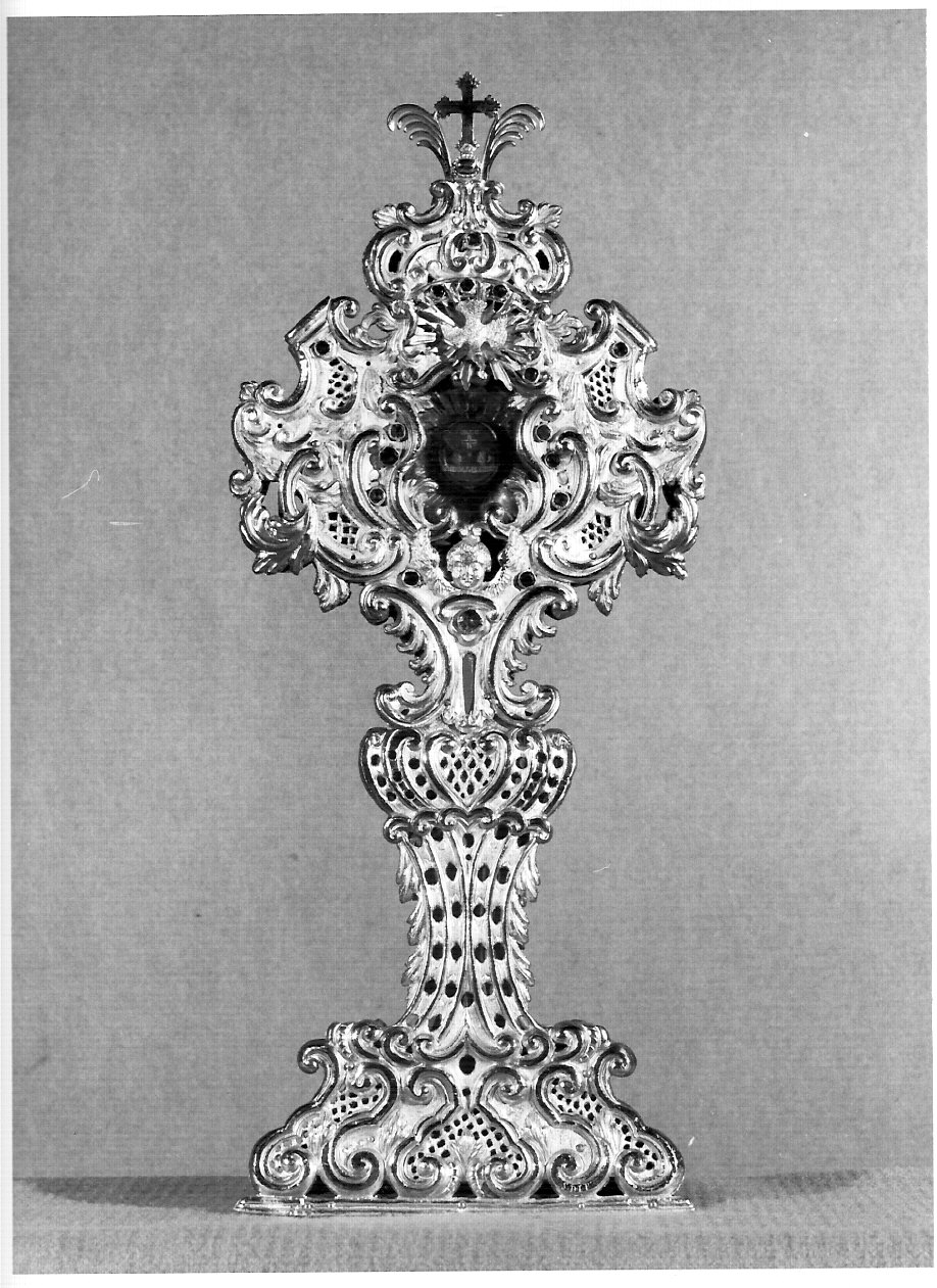 reliquiario - a ostensorio, insieme - bottega lombarda (sec. XIX)