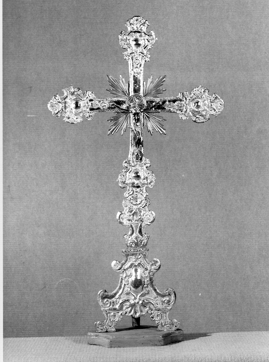 croce d'altare, opera isolata - bottega lombarda (sec. XVIII)