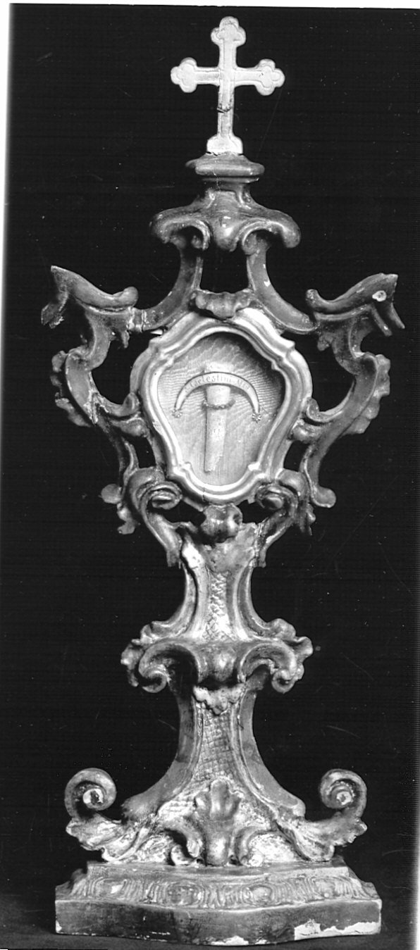 reliquiario - a ostensorio, serie - bottega lombarda (metà sec. XVIII)