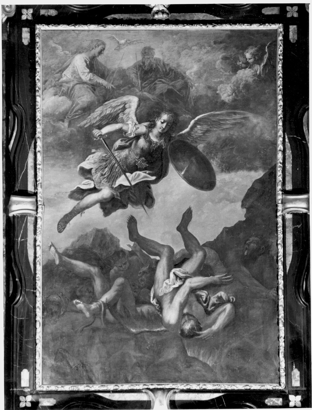 caduta degli angeli ribelli (dipinto) di Maggi Pietro (attribuito) (prima metà sec. XVIII)