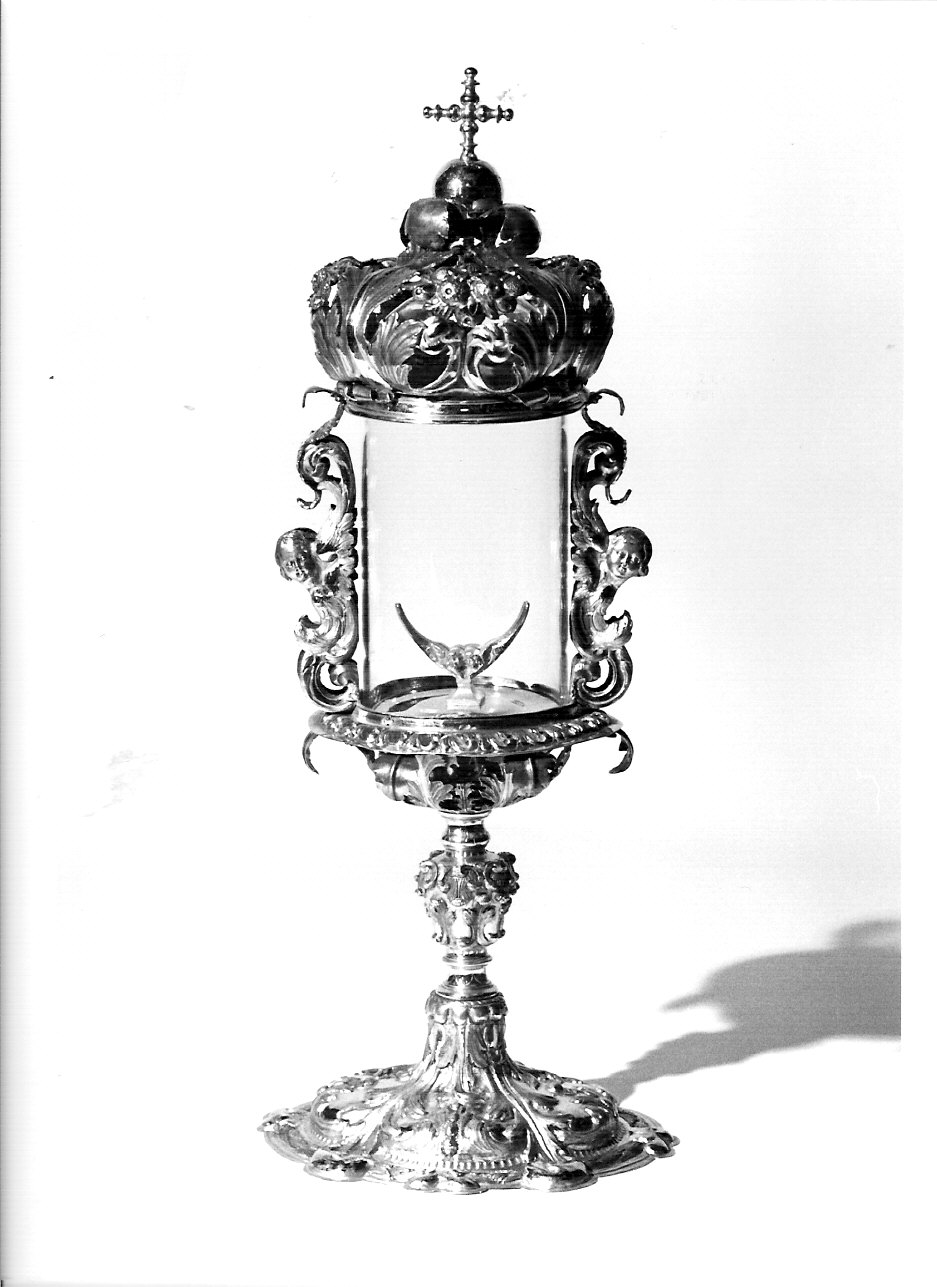 ostensorio, opera isolata - bottega lombarda (ultimo quarto sec. XVIII)