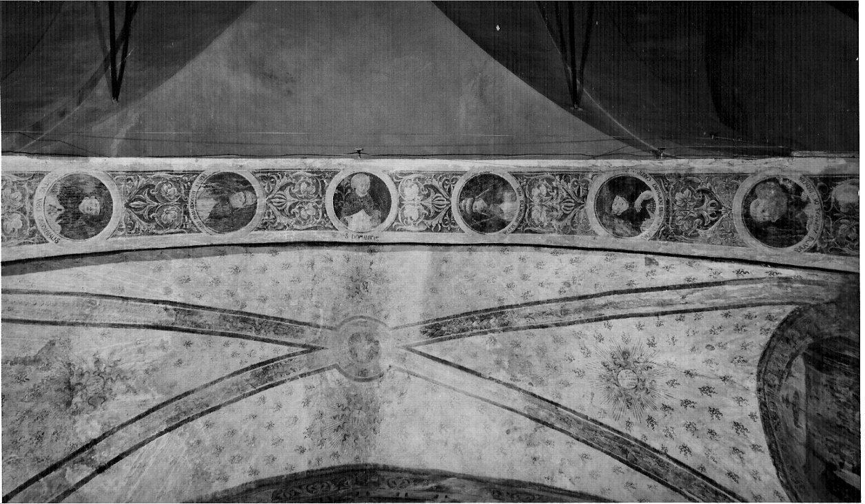 Santi e beati domenicani (dipinto murale, complesso decorativo) - ambito lombardo (fine sec. XV)