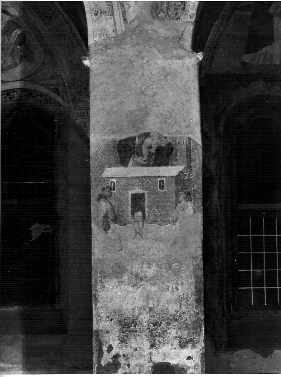 Madonna con Bambino (dipinto murale, opera isolata) - ambito lombardo (fine sec. XV)