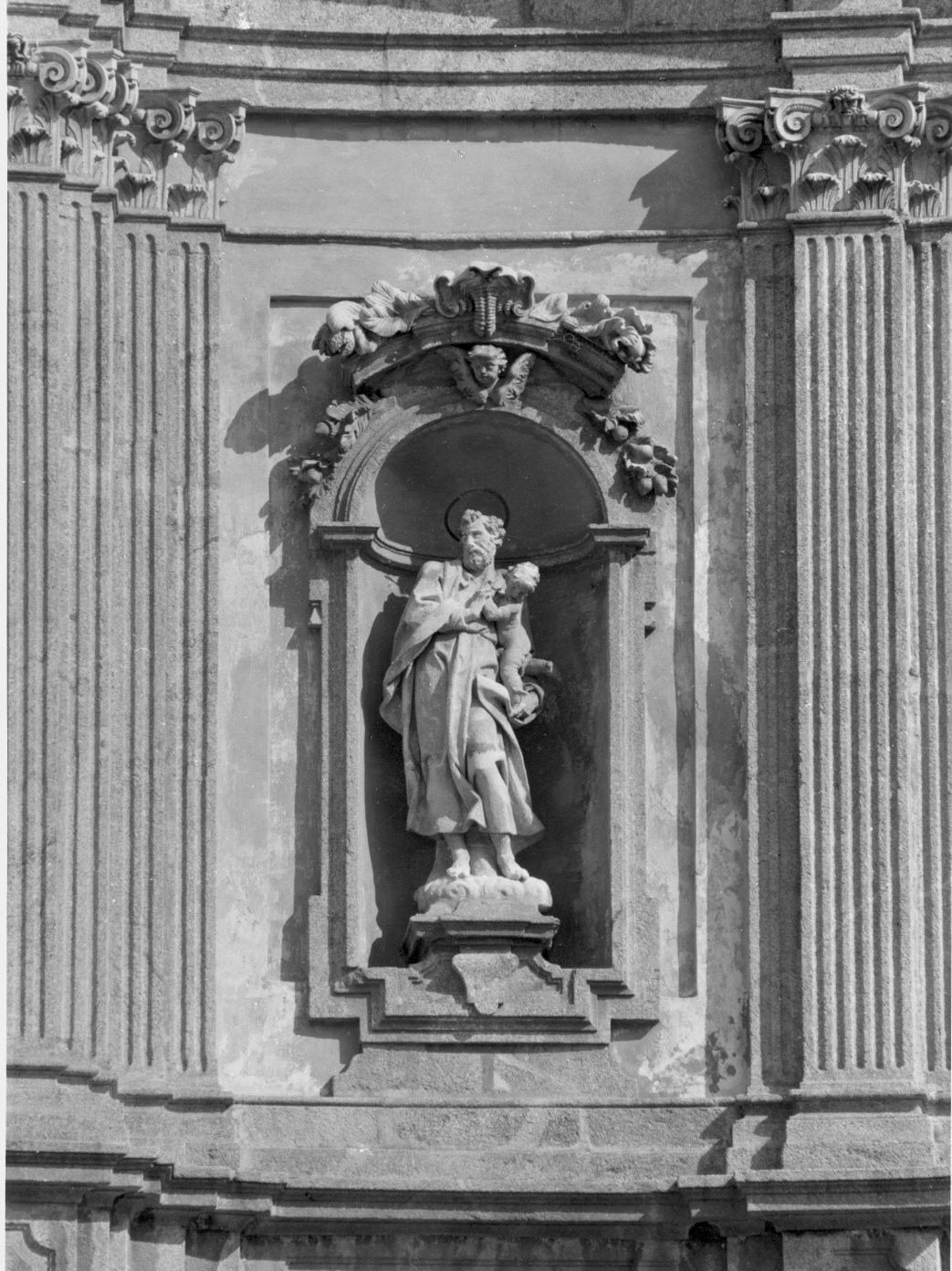 San Giuseppe e Gesù Bambino (statua) di Salterio Stefano (attribuito) (seconda metà sec. XVIII)
