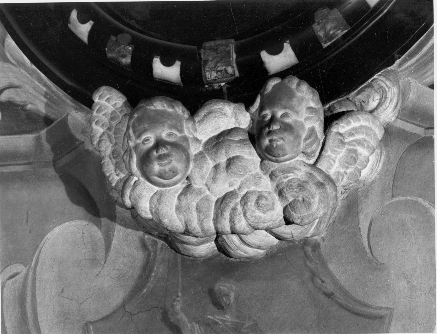 cherubino (decorazione plastica) - bottega lombarda (sec. XVIII)