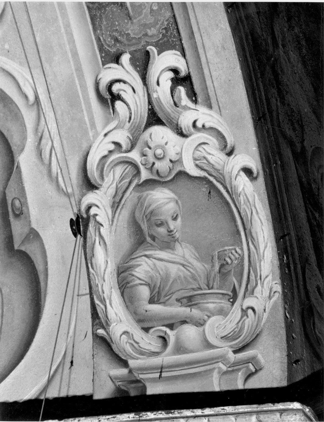 Temperanza (dipinto murale) di Ligari Pietro (attribuito) (sec. XVIII)