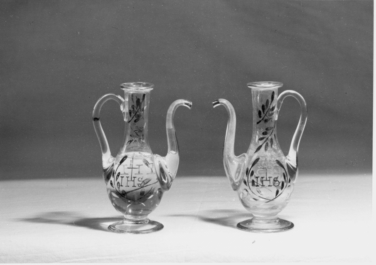 vasetti per oli santi - bottega italiana (sec. XIX, sec. XX)