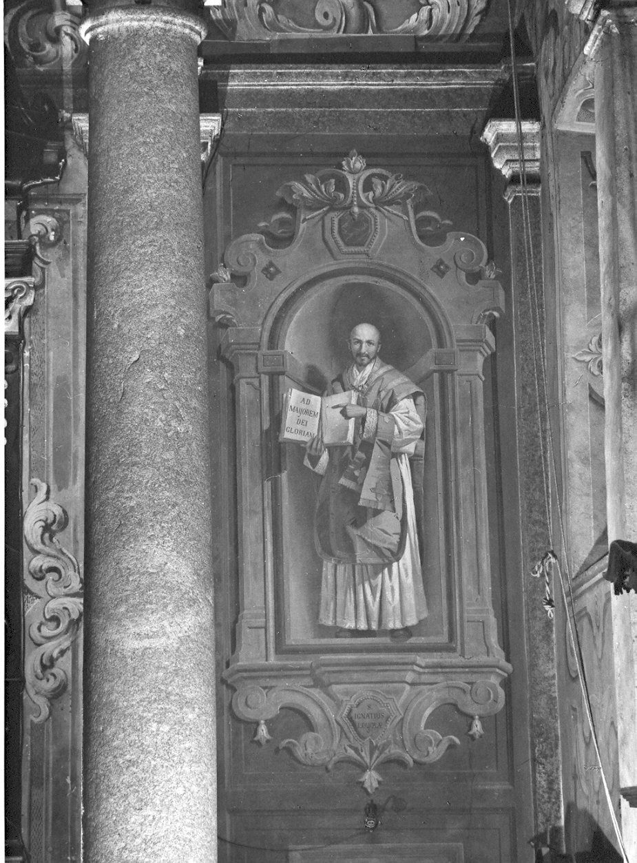Sant'Ignazio di Loyola (decorazione pittorica, elemento d'insieme) di Gavazzeni Giovanni (sec. XIX)
