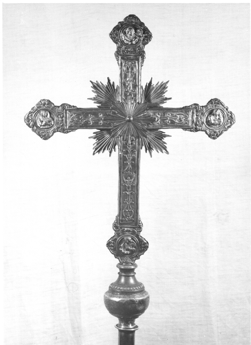 croce astile, opera isolata - ambito lombardo (sec. XVIII)