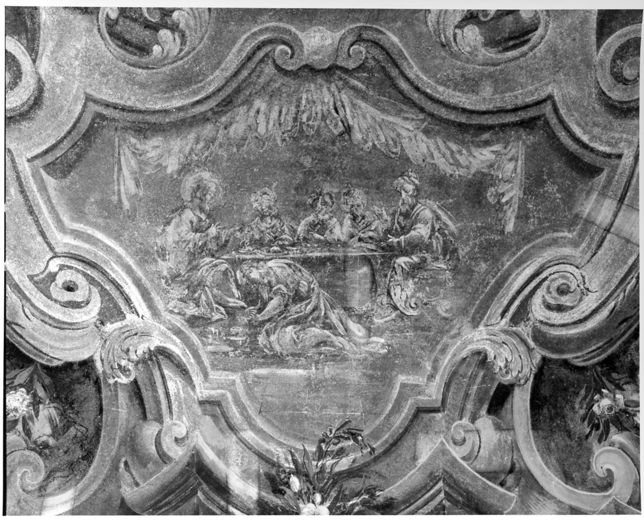 motivi decorativi/ scene religiose (dipinto murale, ciclo) - ambito lombardo (sec. XVIII)