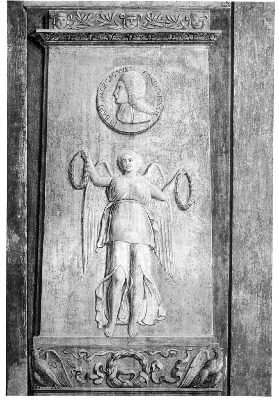 finte steli funerarie (dipinto murale, ciclo) - ambito lombardo (fine sec. XVIII)