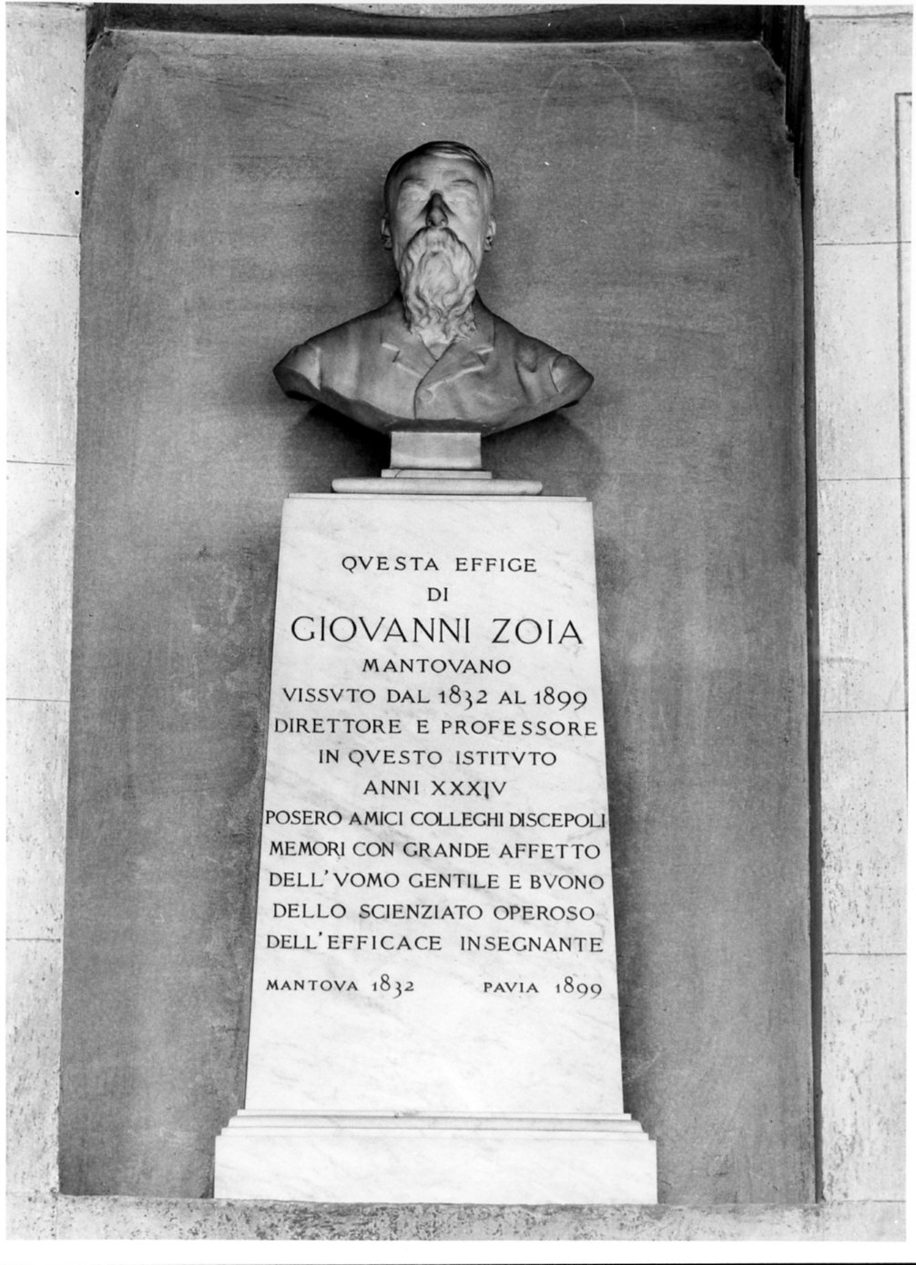 monumento a Giovanni Zoia (monumento commemorativo, opera isolata) - ambito italiano (secc. XIX/ XX)