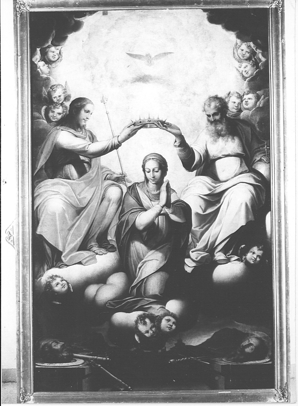 incoronazione di Maria Vergine (dipinto, opera isolata) di Procaccini Camillo (attribuito) (sec. XVII)