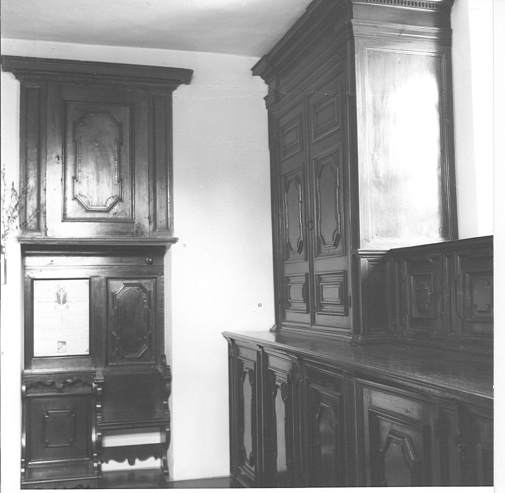 mobile da sacrestia - bottega lombarda (seconda metà sec. XVI)