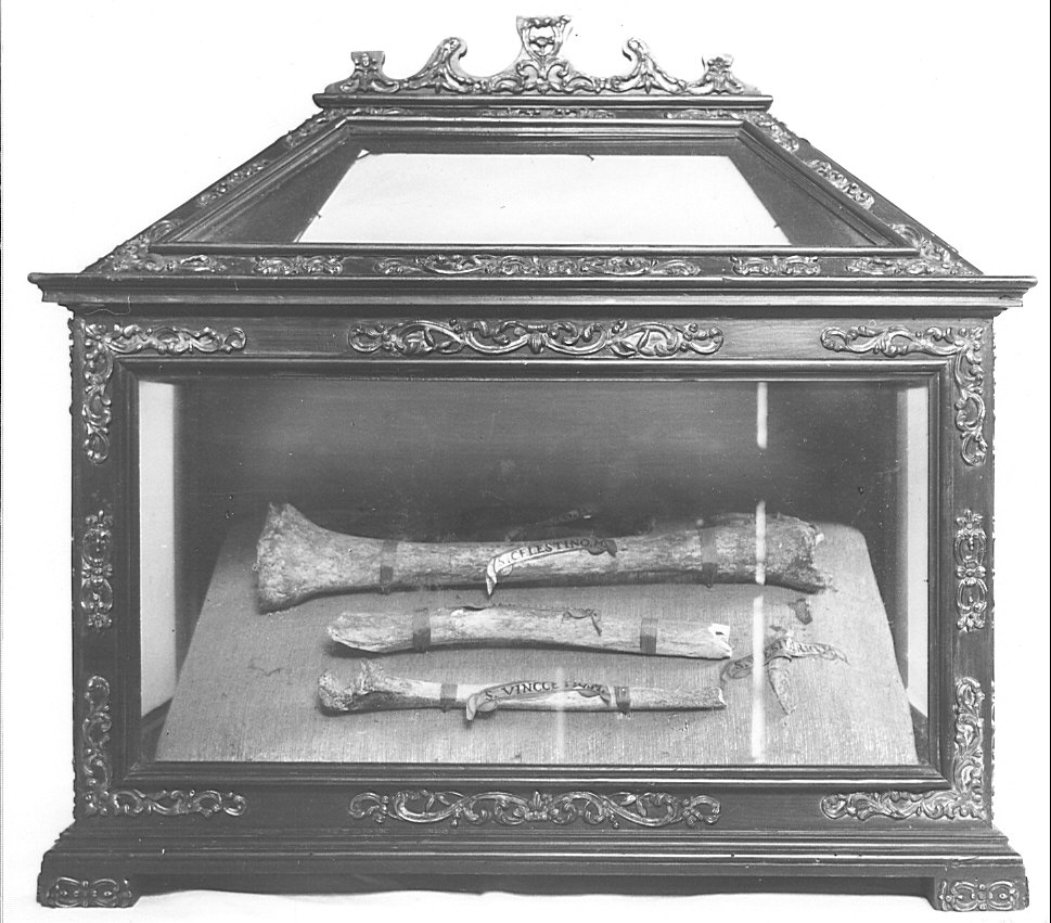 reliquiario a teca - a urna, serie - bottega lombarda (sec. XVII)