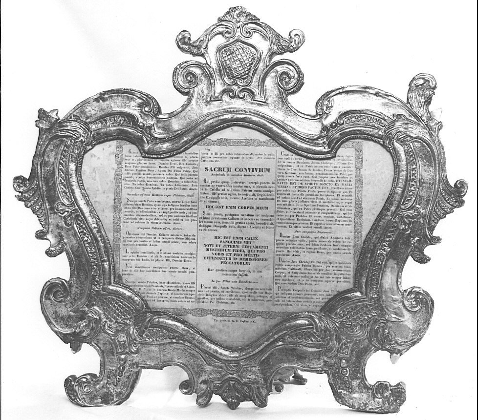 cartagloria, opera isolata - bottega lombarda (sec. XVIII)