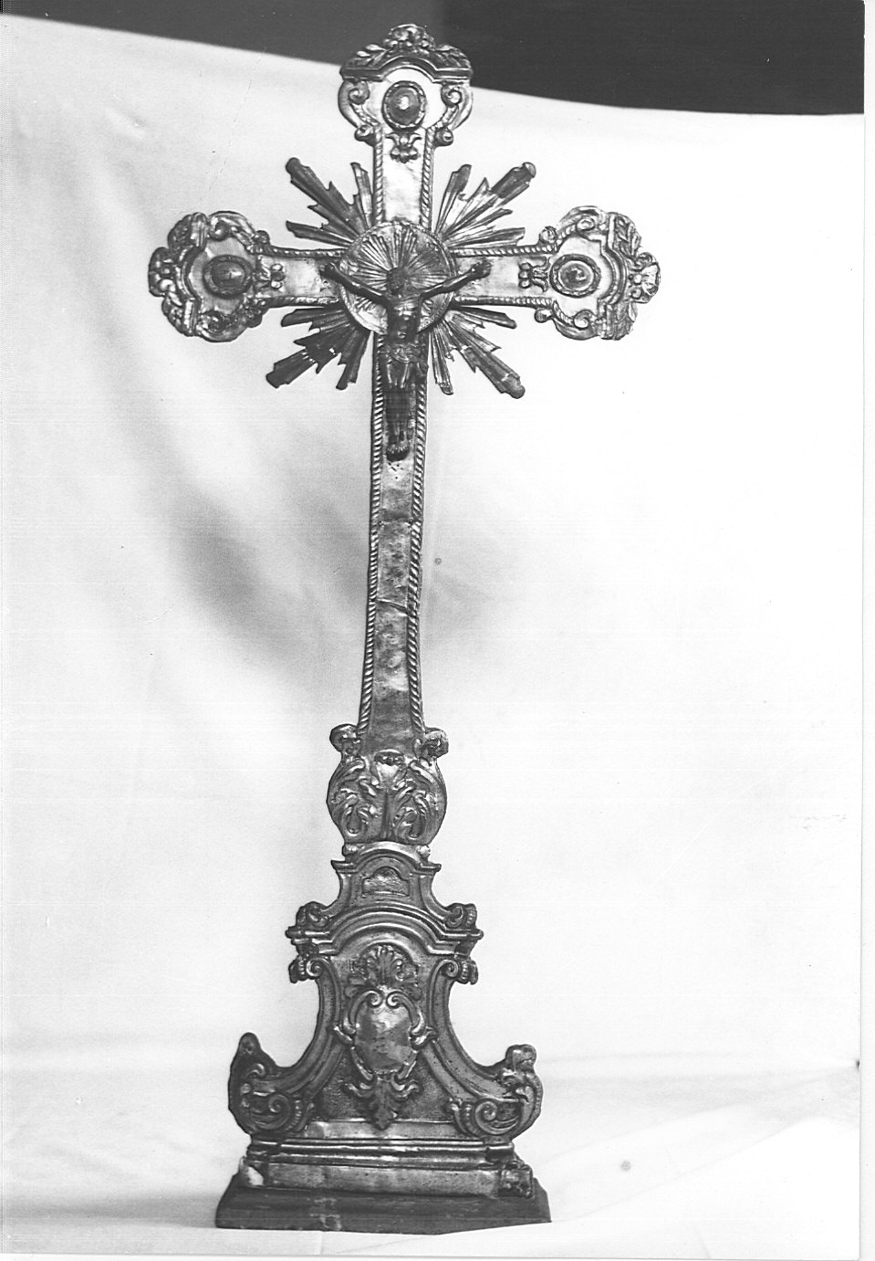 croce d'altare, opera isolata - bottega lombarda (sec. XVIII)