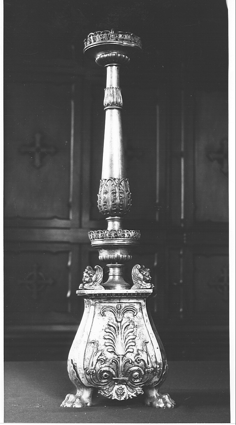 candeliere d'altare, serie - bottega lombarda (sec. XIX)