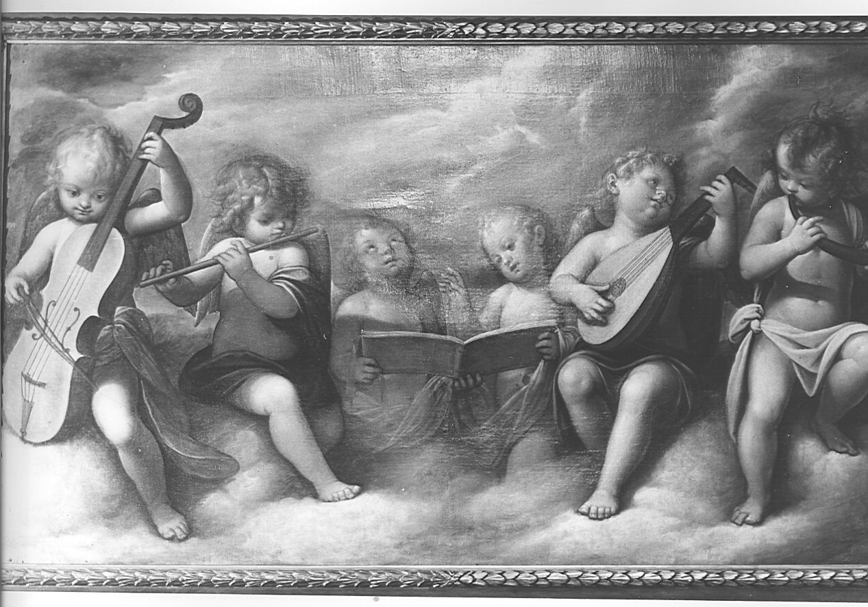 angeli musicanti (dipinto, opera isolata) di Caccia Guglielmo detto Moncalvo (inizio sec. XVII)