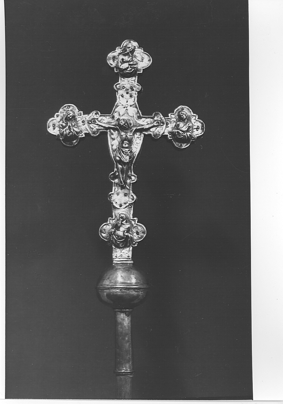 croce processionale, opera isolata - bottega lombarda (sec. XVI)