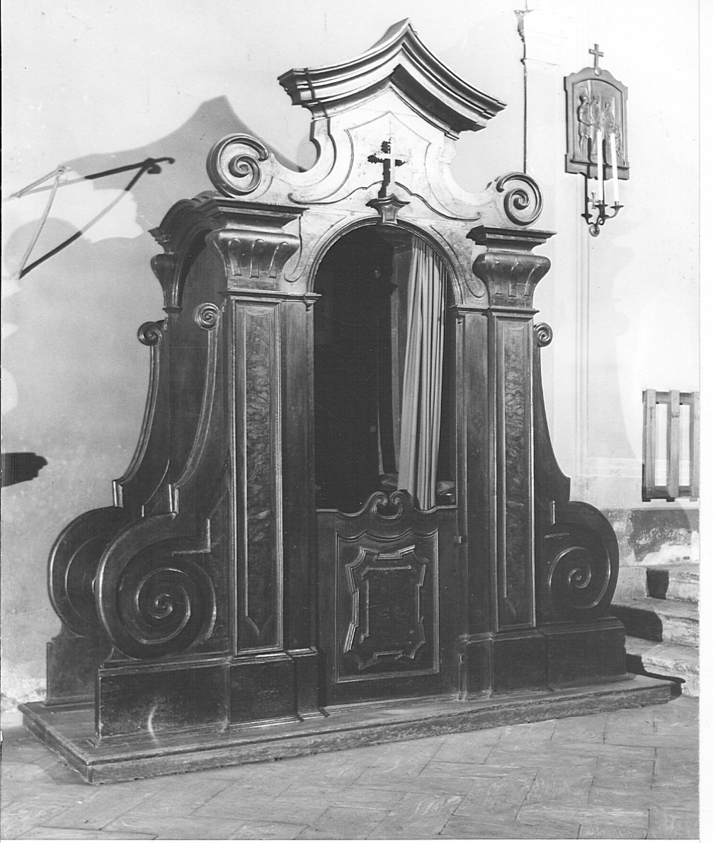 confessionale, opera isolata - bottega lombarda (sec. XVII)