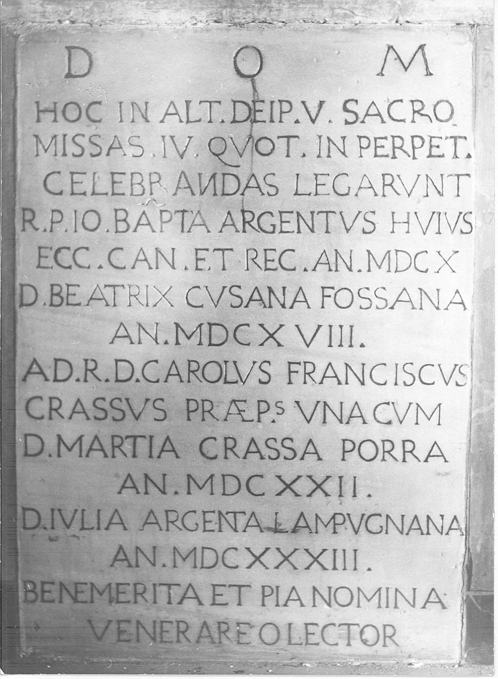 lapide, opera isolata - bottega lombarda (prima metà sec. XVII)