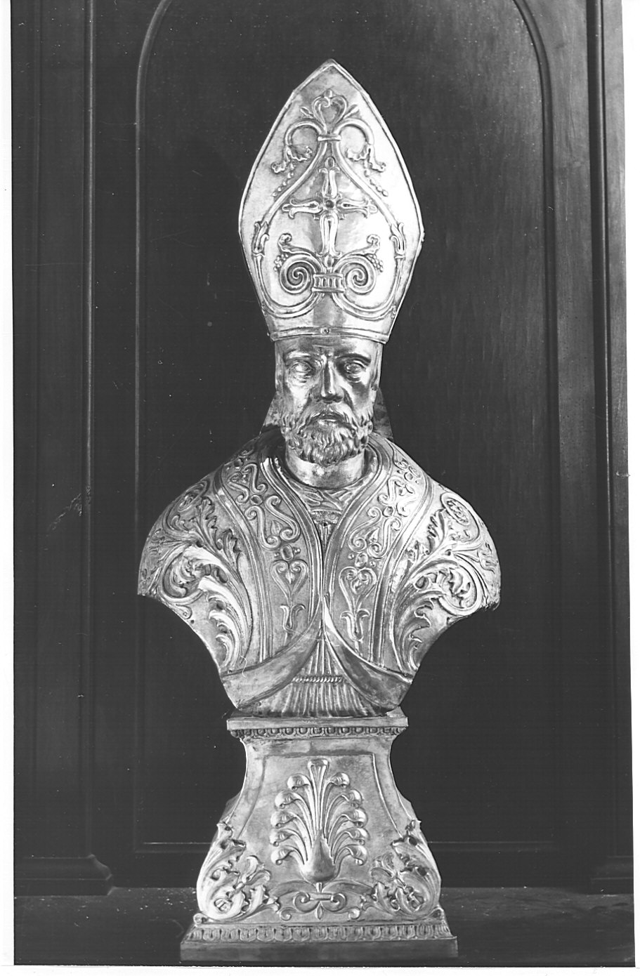 Sant'Ambrogio (reliquiario - a busto) - bottega lombarda (sec. XIX)