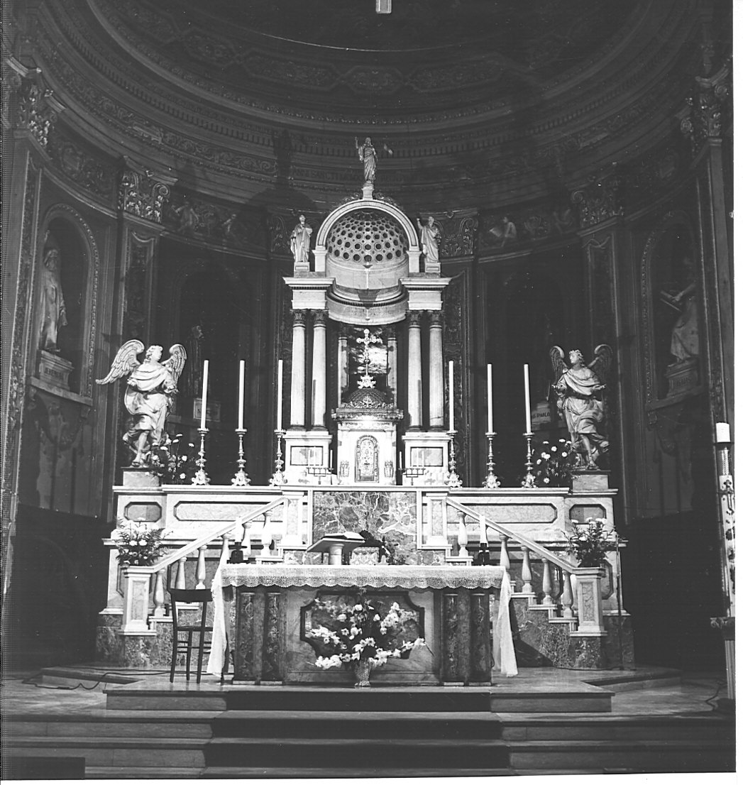 altare maggiore, complesso decorativo - bottega lombarda (sec. XIX)