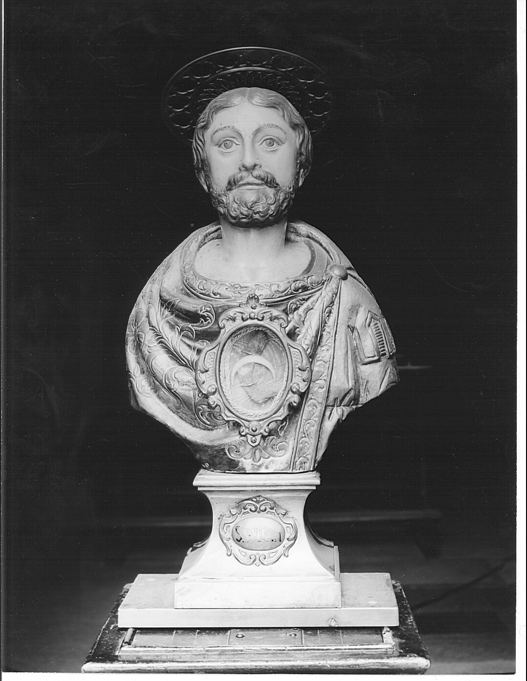 San Severo (reliquiario - a busto) - bottega lombarda (fine/inizio secc. XVII/ XVIII)