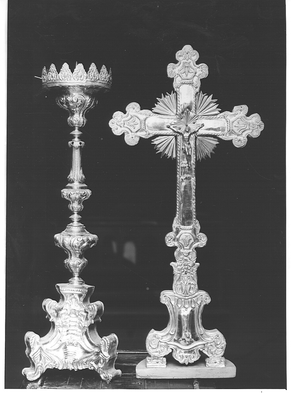 servizio d'altare - bottega lombarda (sec. XVIII, sec. XIX)