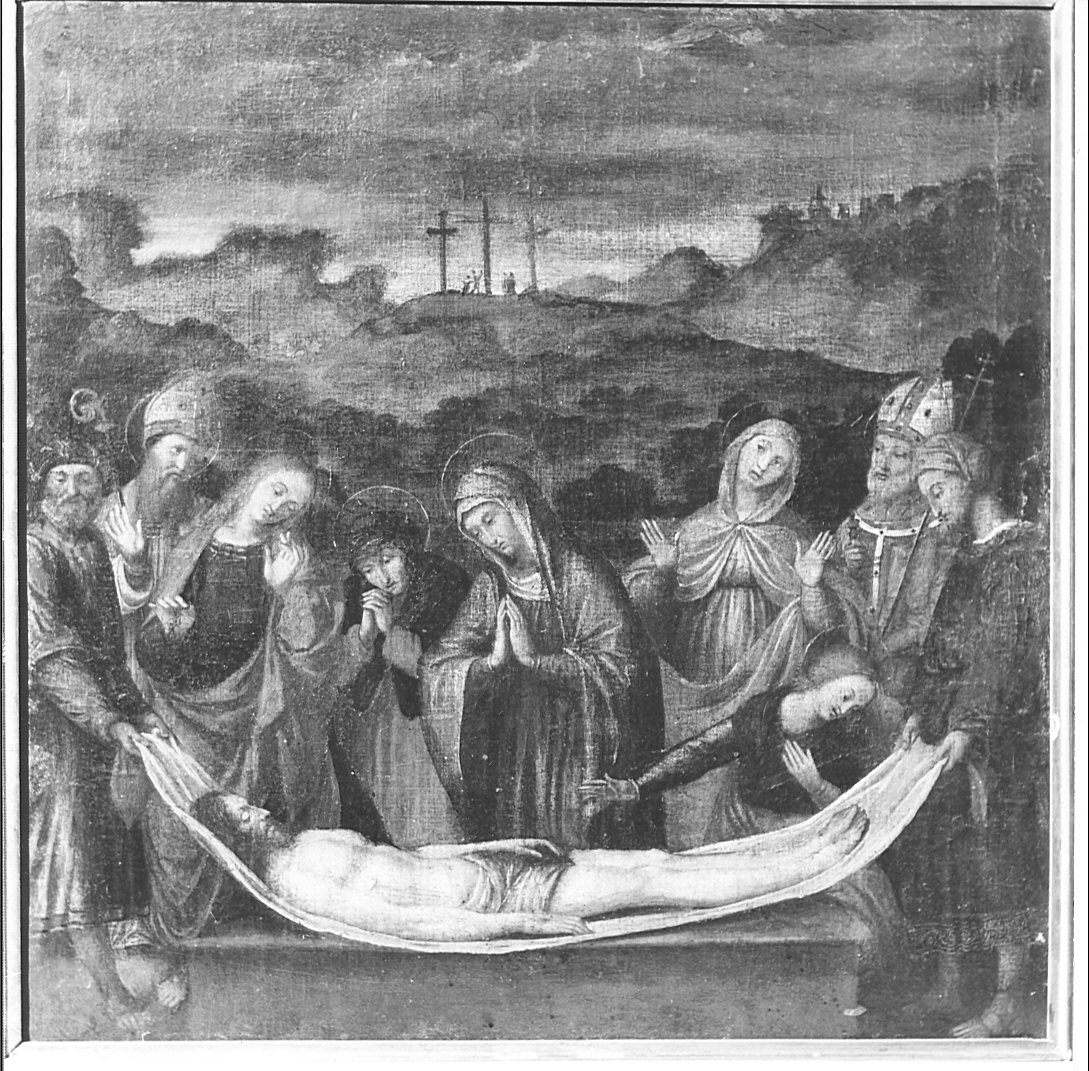 compianto sul Cristo morto (dipinto, opera isolata) - ambito lombardo (metà sec. XVII)