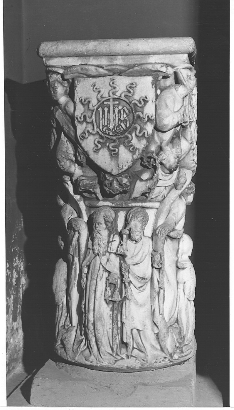 capitello, opera isolata - bottega lombarda (metà sec. XIV)