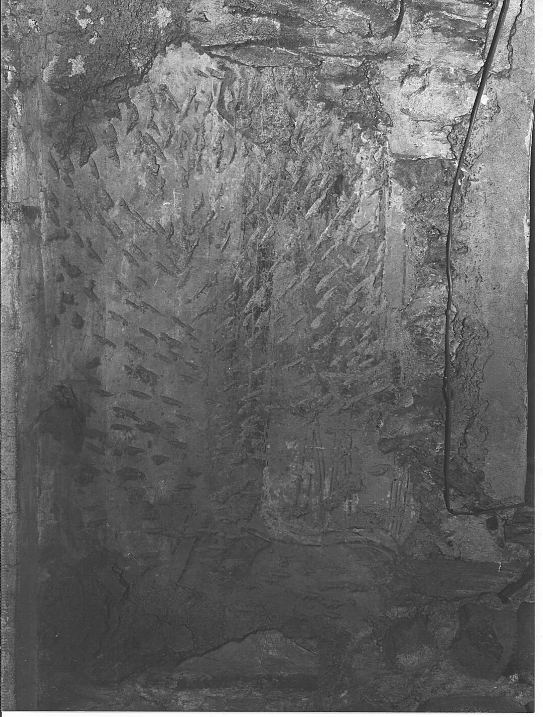 figura di vescovo (?) (dipinto) - ambito lombardo (secondo quarto sec. XI)