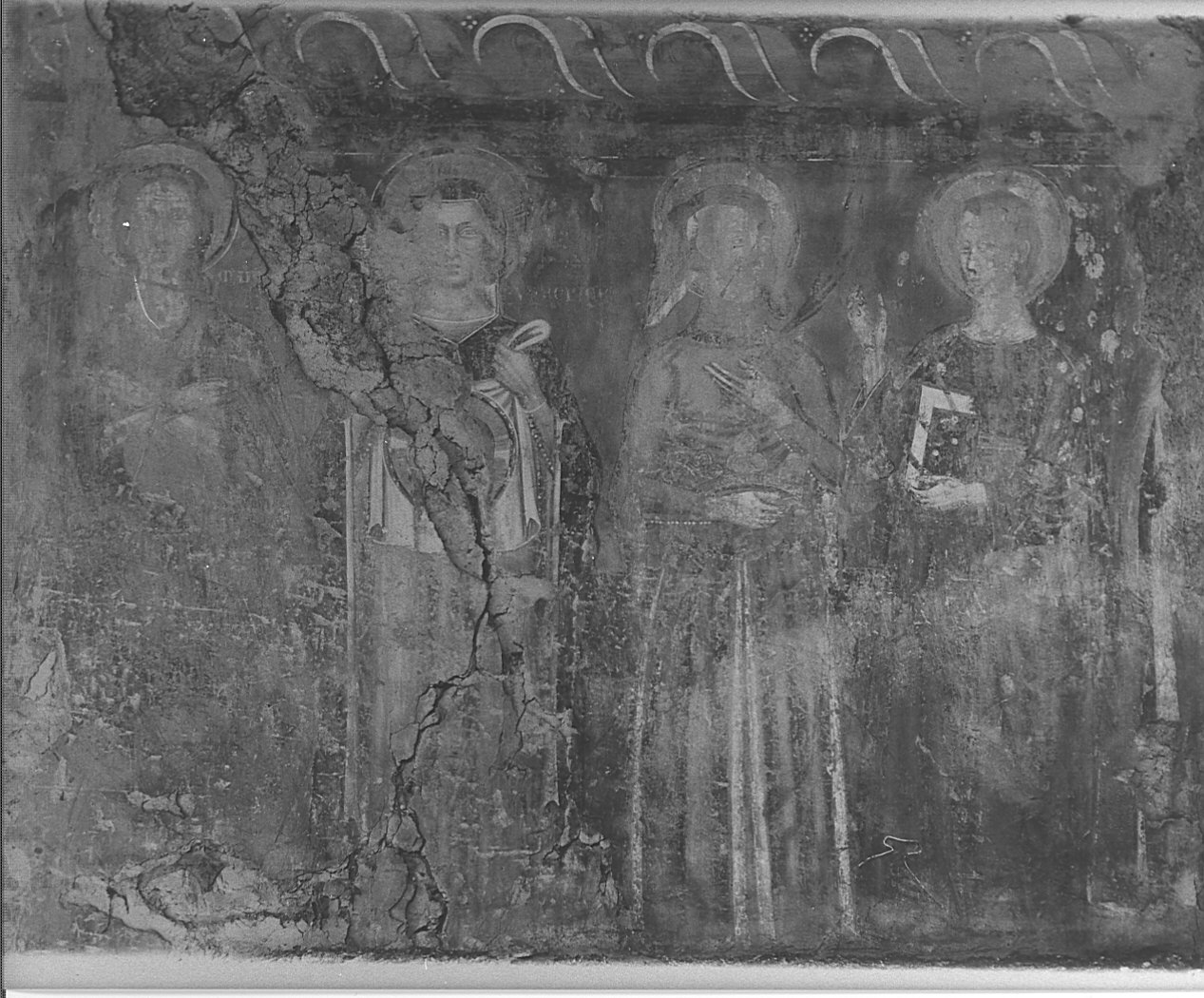 Santi (dipinto murale) - ambito lombardo (sec. XIV)