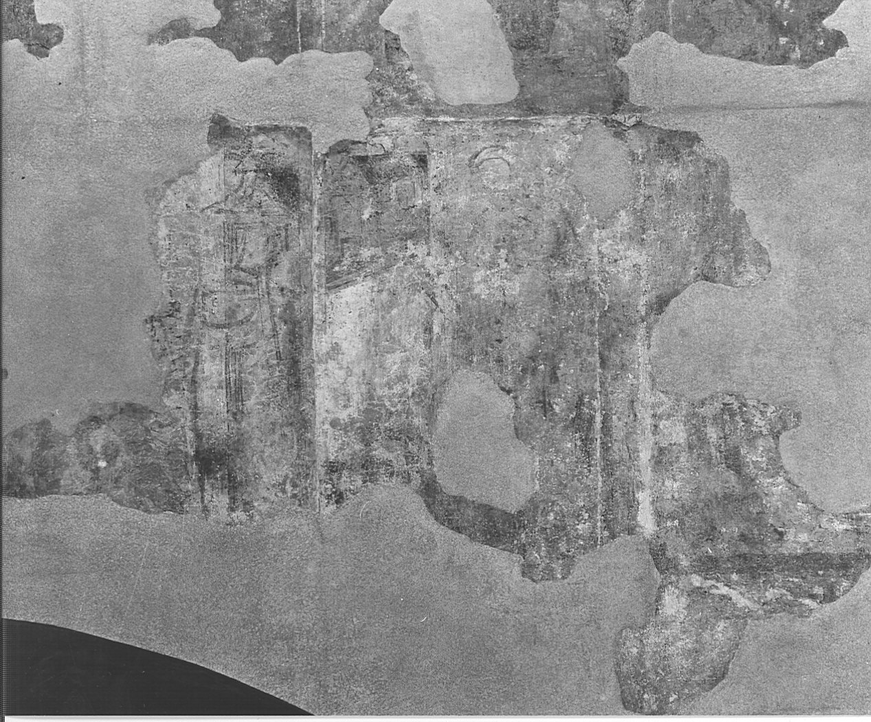 episodio della vita di Santa Margherita (dipinto murale) - ambito lombardo (sec. XI)