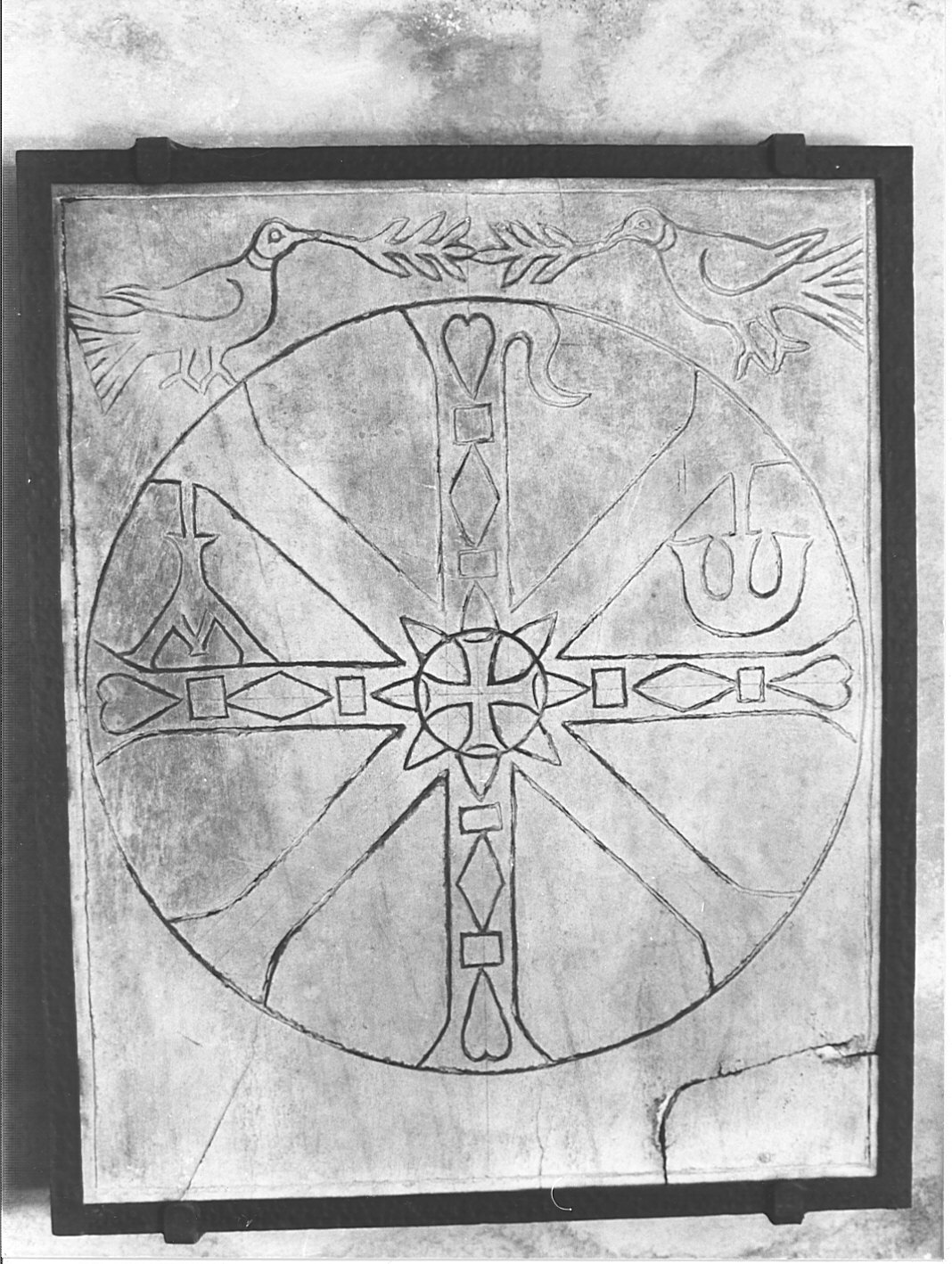 lastra, opera isolata - bottega lombarda (sec. VII)