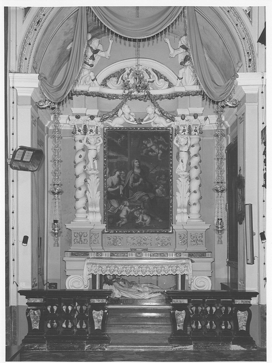 altare, complesso decorativo - bottega lombarda (sec. XVII)