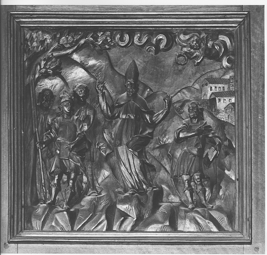 San Materno, San Nabore e San Felice (rilievo, elemento d'insieme) - bottega lombarda (sec. XVII)