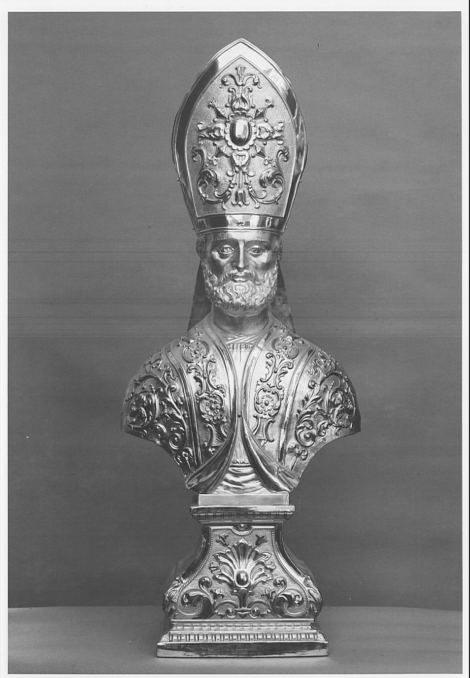 reliquiario - a busto, opera isolata - bottega lombarda (sec. XIX)