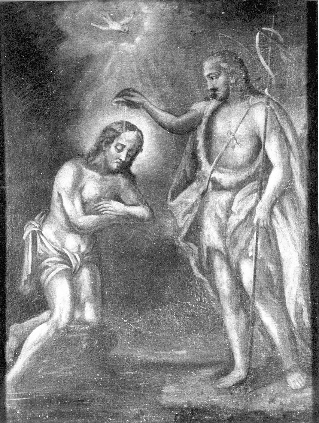 battesimo di Cristo (dipinto, opera isolata) - ambito italiano (seconda metà sec. XVIII)