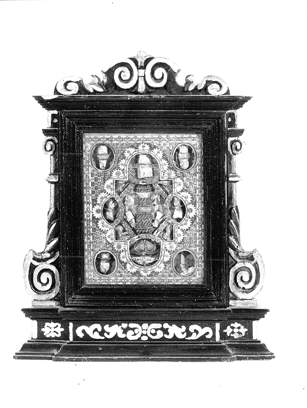 reliquiario - a cassetta, coppia - bottega italiana (inizio sec. XVII)