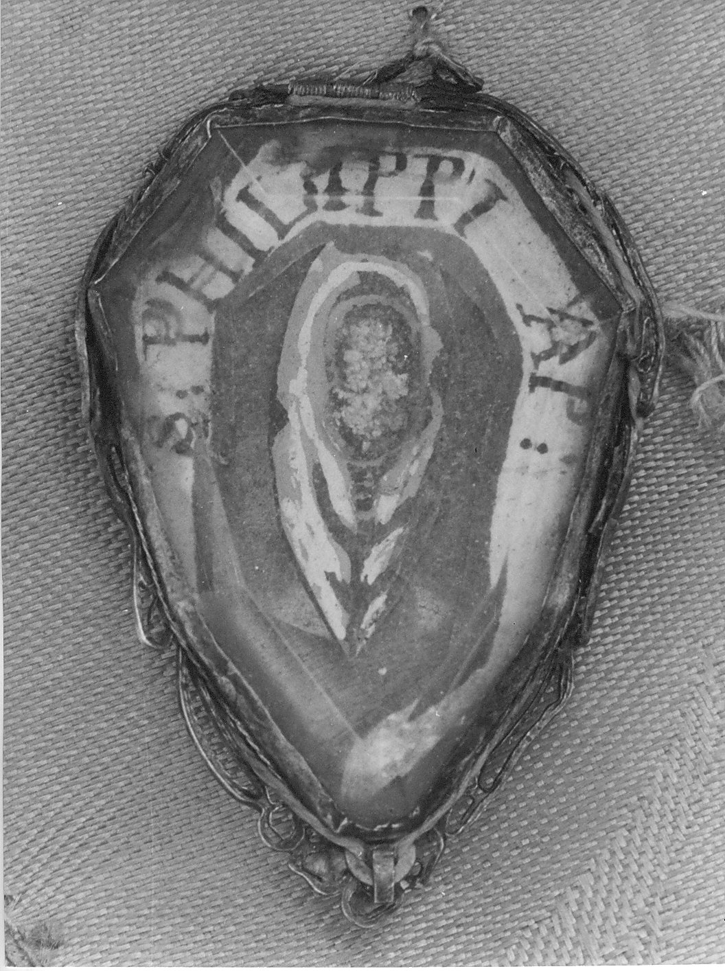 reliquiario - a medaglione, opera isolata - bottega italiana (sec. XIX)