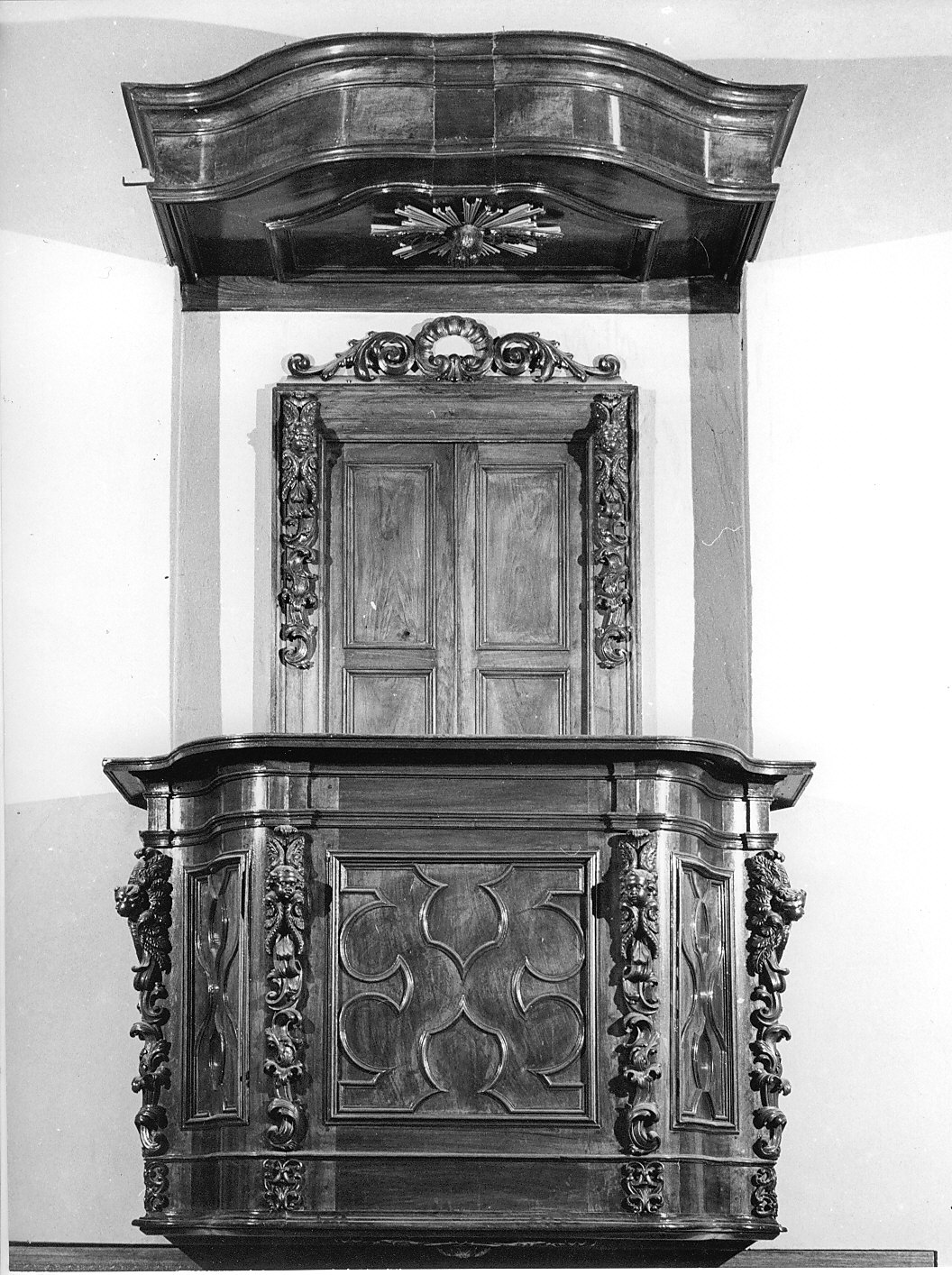 pulpito, opera isolata - bottega italiana (sec. XIX)