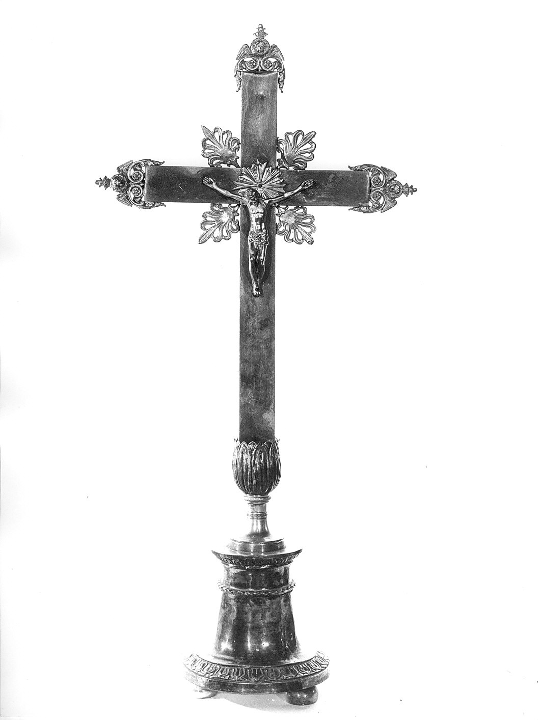 croce d'altare, opera isolata - bottega italiana (sec. XIX)