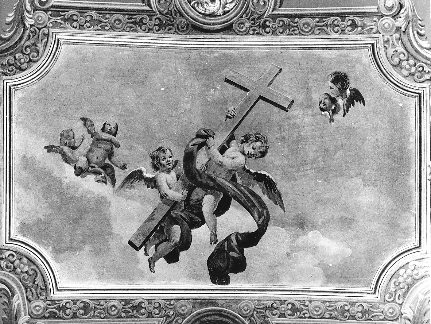 trionfo della Croce (dipinto murale, elemento d'insieme) di Calcaterra Gaetano (sec. XX)