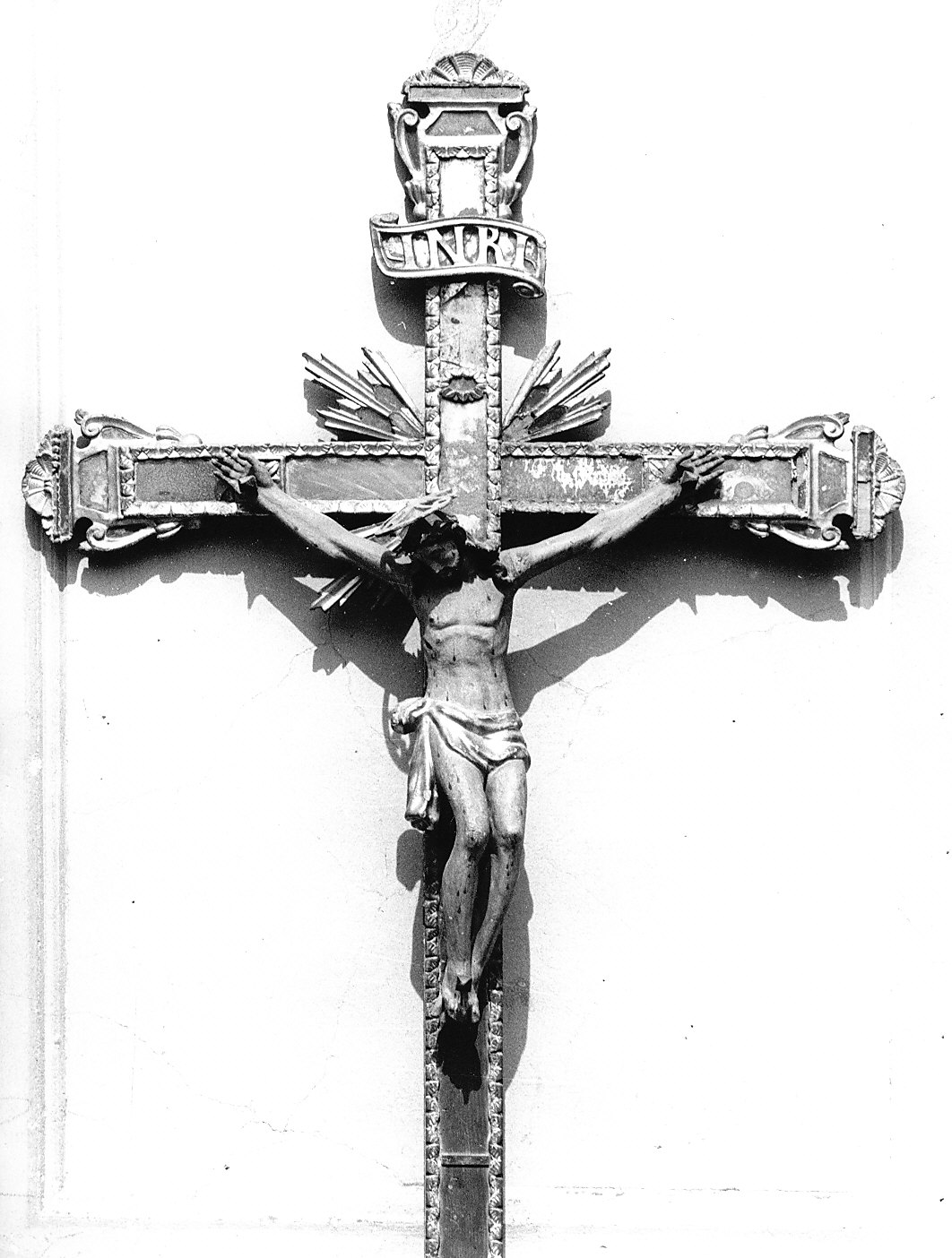 croce processionale, opera isolata - bottega italiana (sec. XVIII, sec. XIX)