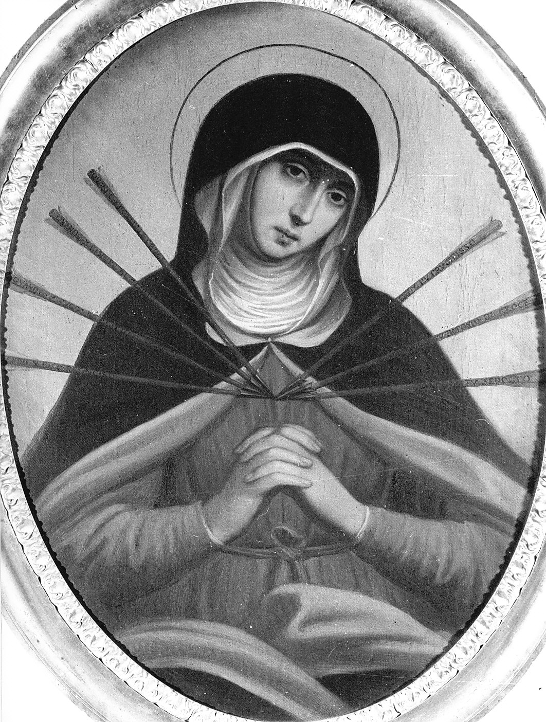 Madonna Addolorata (dipinto, opera isolata) di Sala Eliseo (sec. XIX)